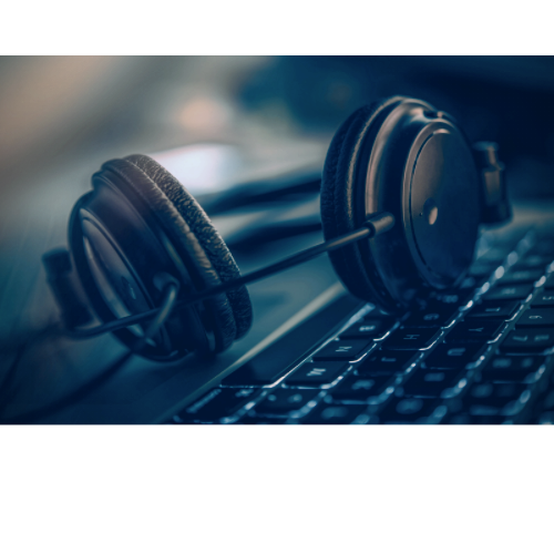 Headphones blue - About Page